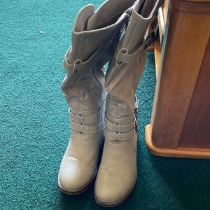 TG  dark grey boots , worn once